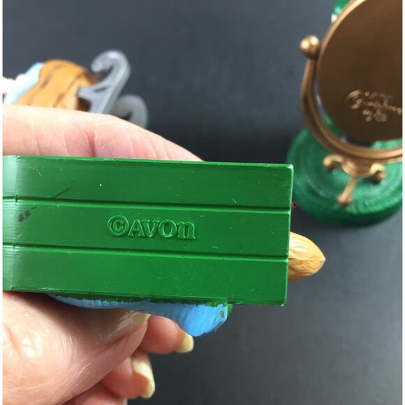 Vintage Avon Collectible 1980s Christmas Ornaments (Set of 4) - Santa, Mouse - v - Picture 3 of 6